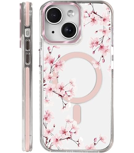 Amazon.com: UNNKINE Magnetic Sakura Case for iPhone 13 Compatible